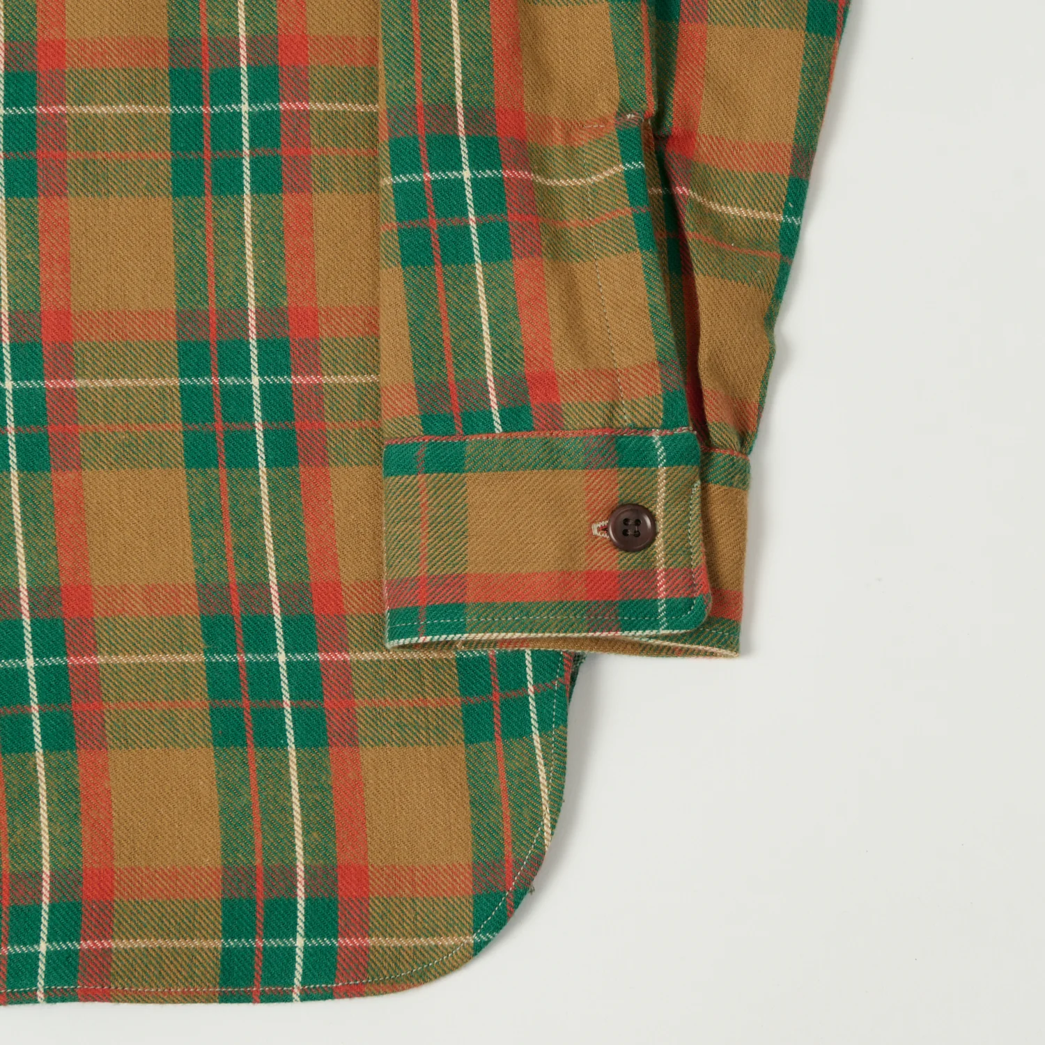 Warehouse & Co 3022 Duck Digger Plaid Flannel Shirt - Brown/Green - Image 3