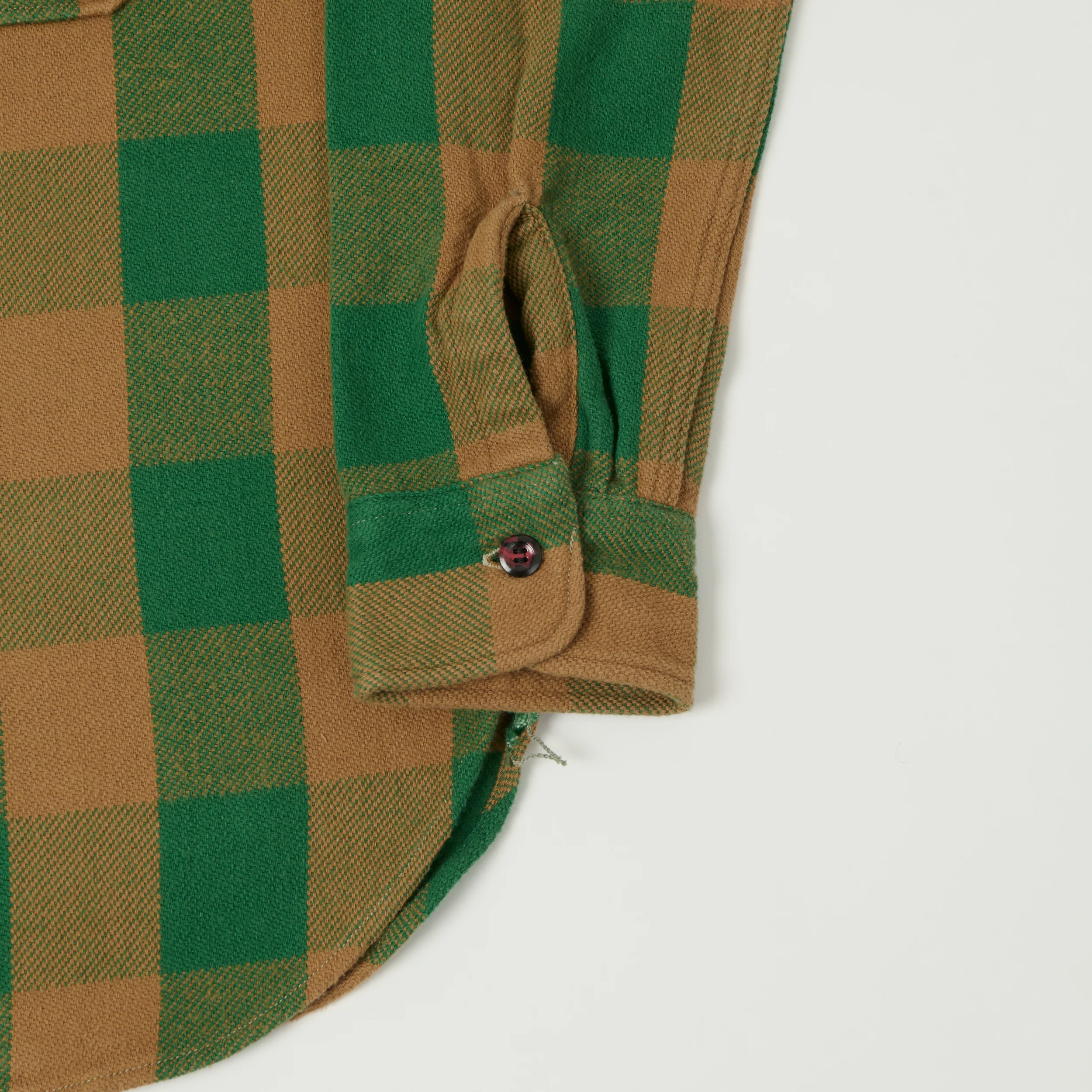 Warehouse & Co 3104 Plaid Flannel Shirt - Green/Brown - Image 3