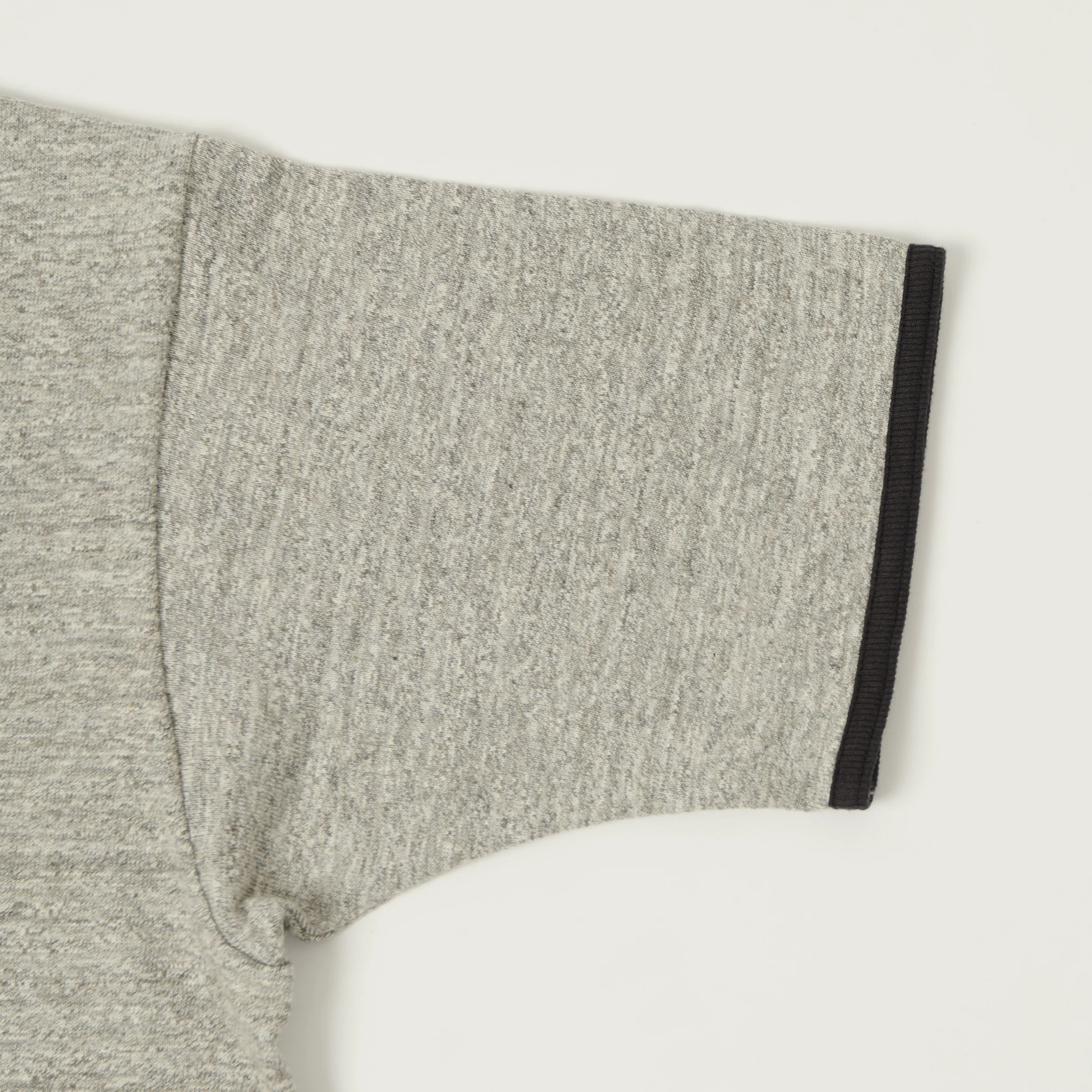Warehouse & Co 4059 'Air Force Academy' Ringer T-Shirt - Heather Grey/Black - Image 3