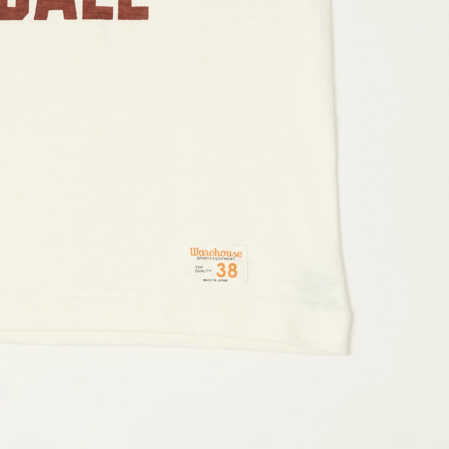 Warehouse & Co 4063 'Franklin Central' 3/4 Sleeve Football T-Shirt - Off White - Image 3
