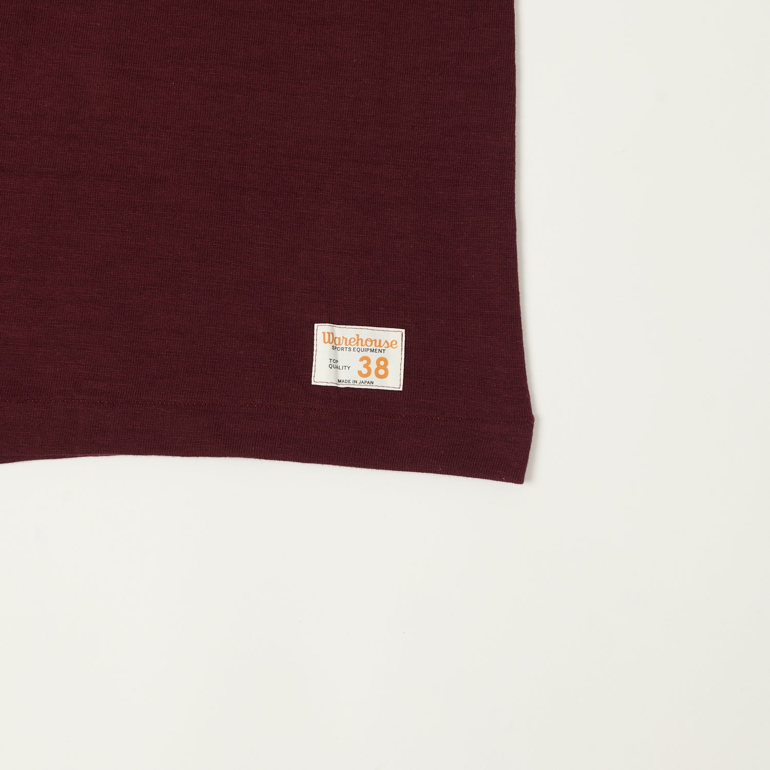 Warehouse & Co 4063 'U City' 3/4 Sleeve Football T-Shirt - Bordeaux - Image 3