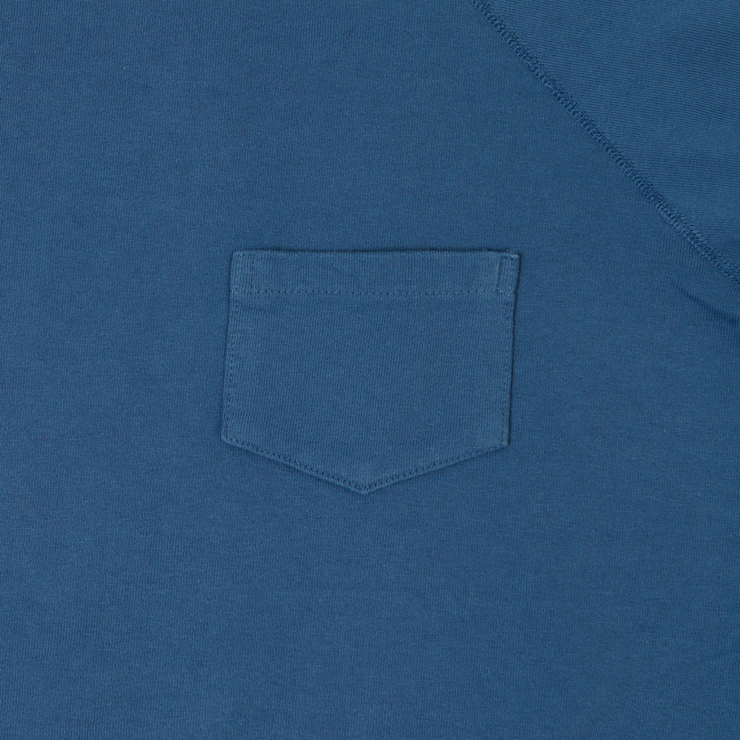 Warehouse & Co 4105 Short Sleeve Pocket Sweatshirt - Blue - Image 3