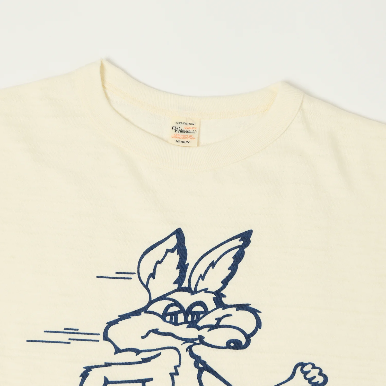 Warehouse & Co 4800 'Coyote' Baseball T-Shirt - Cream/Navy - Image 2