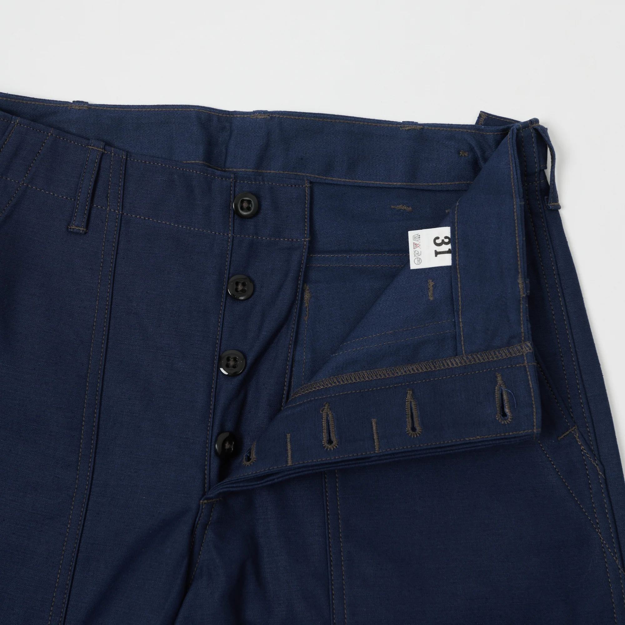 Warehouse & Co Sateen Fatigue Pant - Navy - Image 5