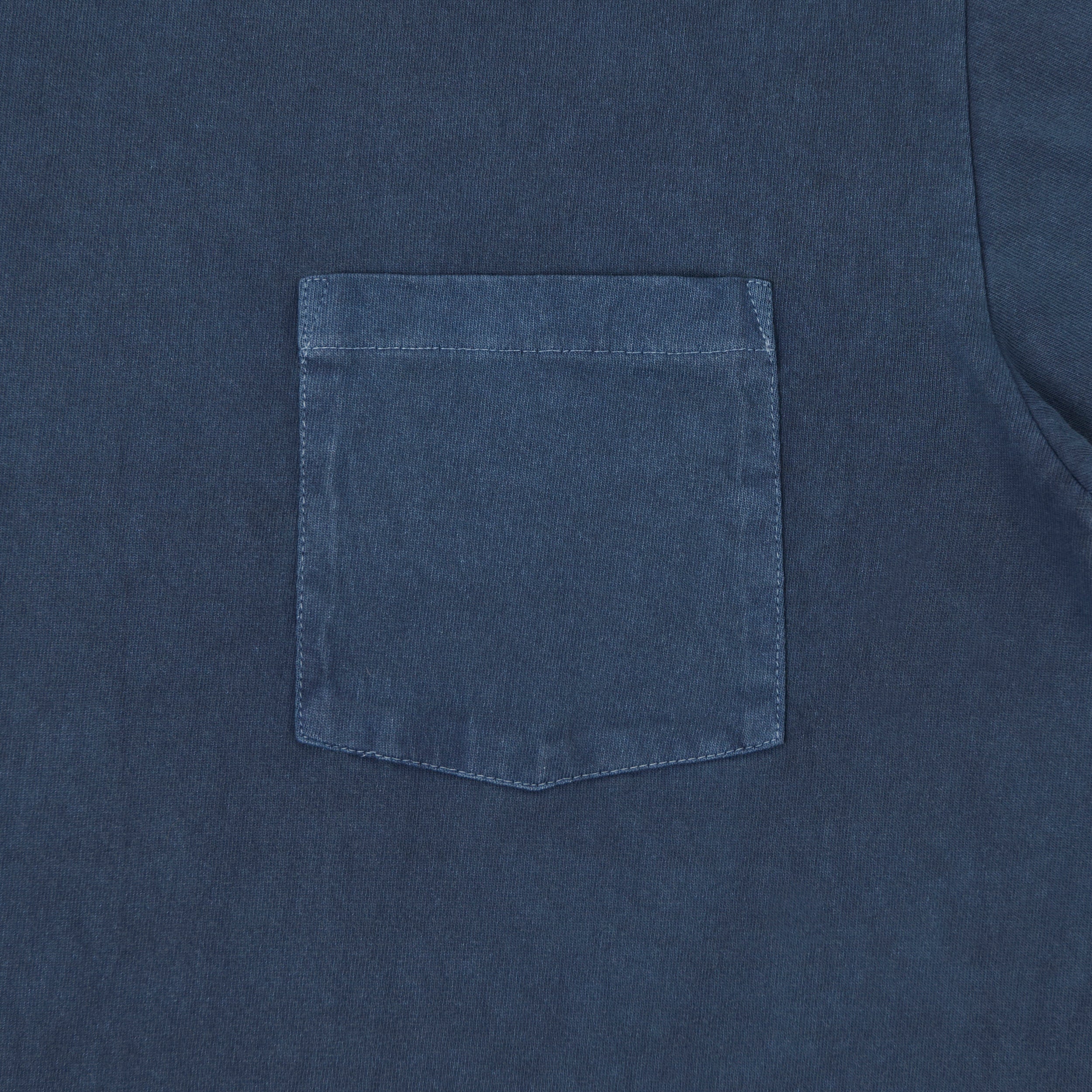 Whitesville Pigment Dye Pocket T-Shirt - Navy - Image 3