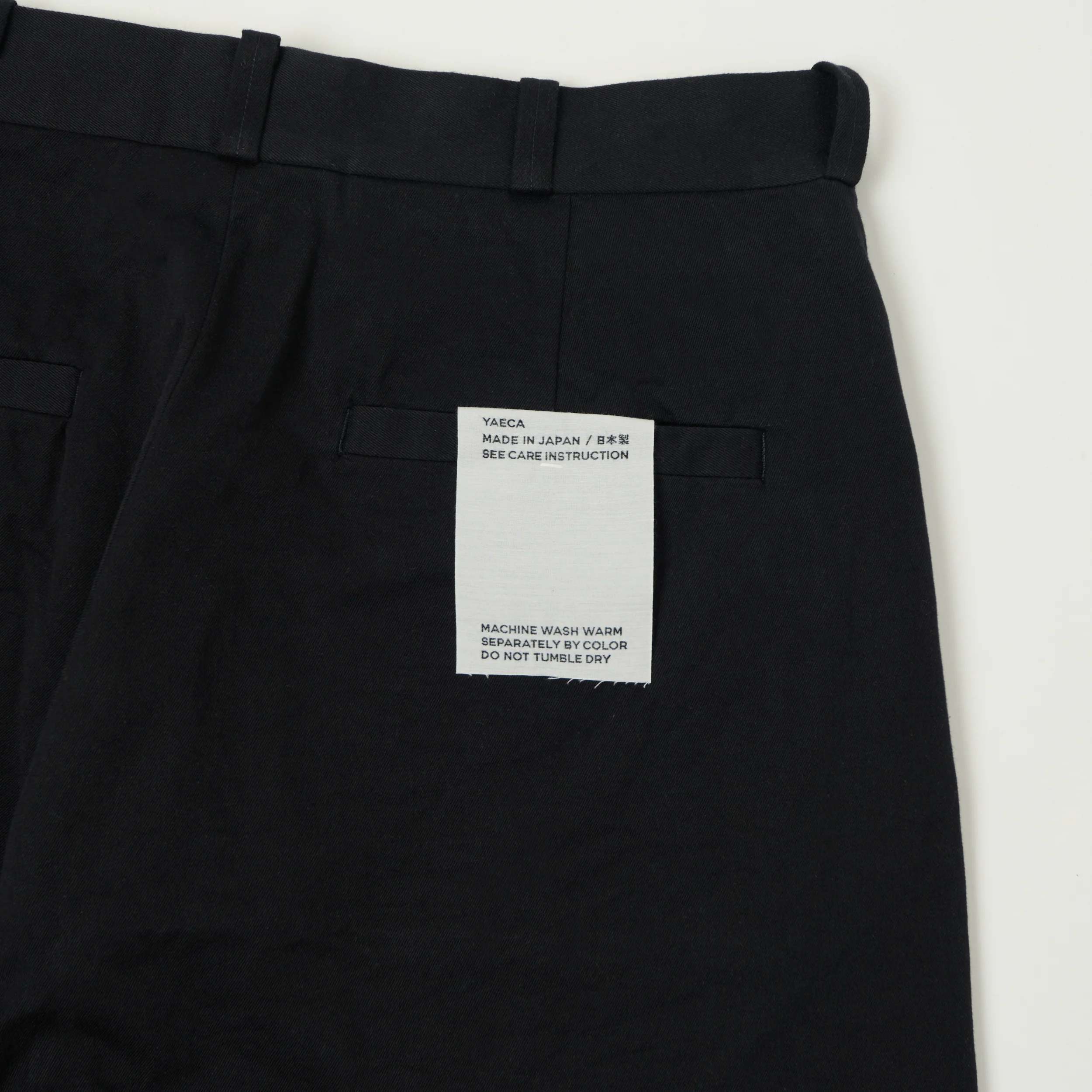 YAECA Wide Leg Classic Chino - Navy - Image 2