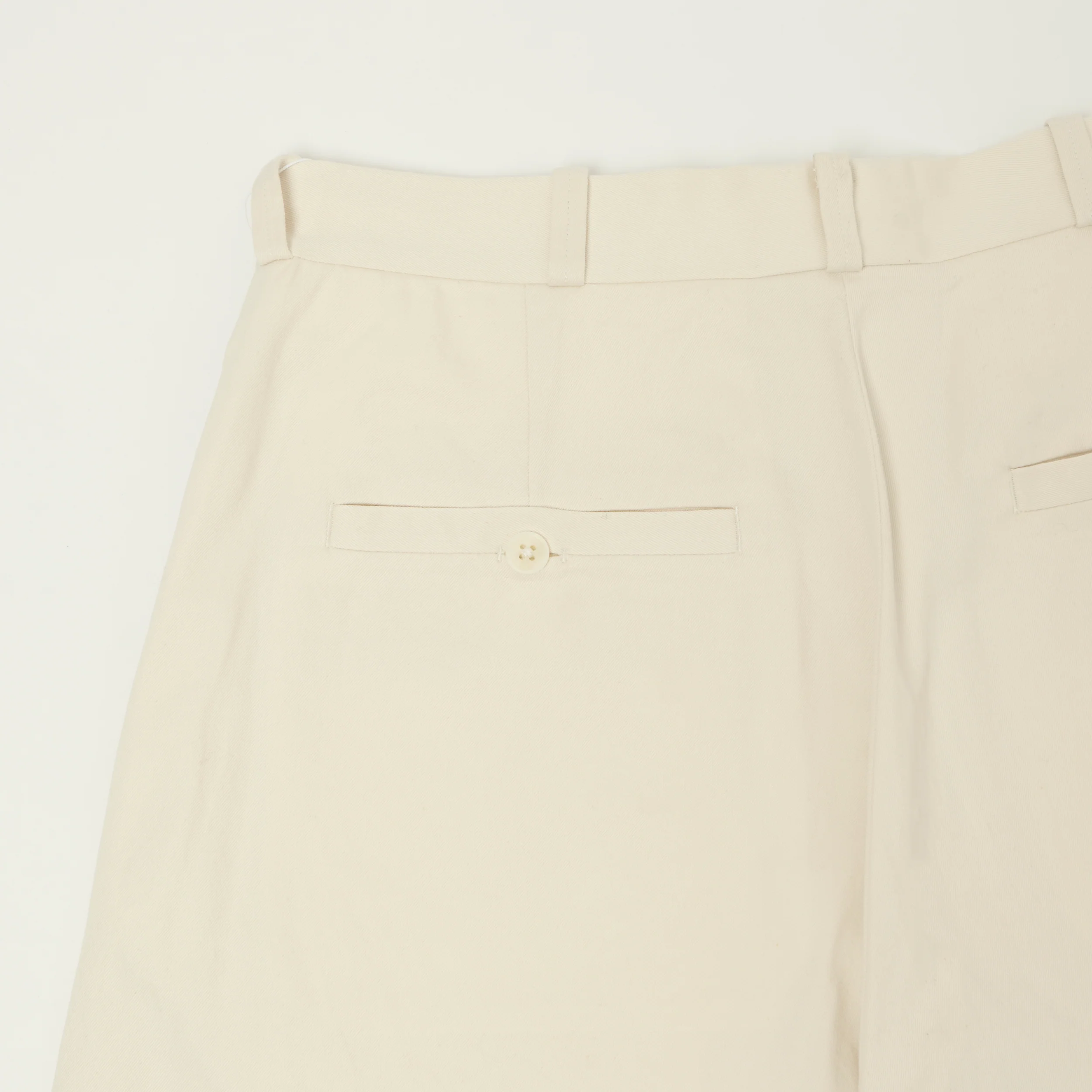 YAECA Wide Leg Classic Chino - White - Image 5