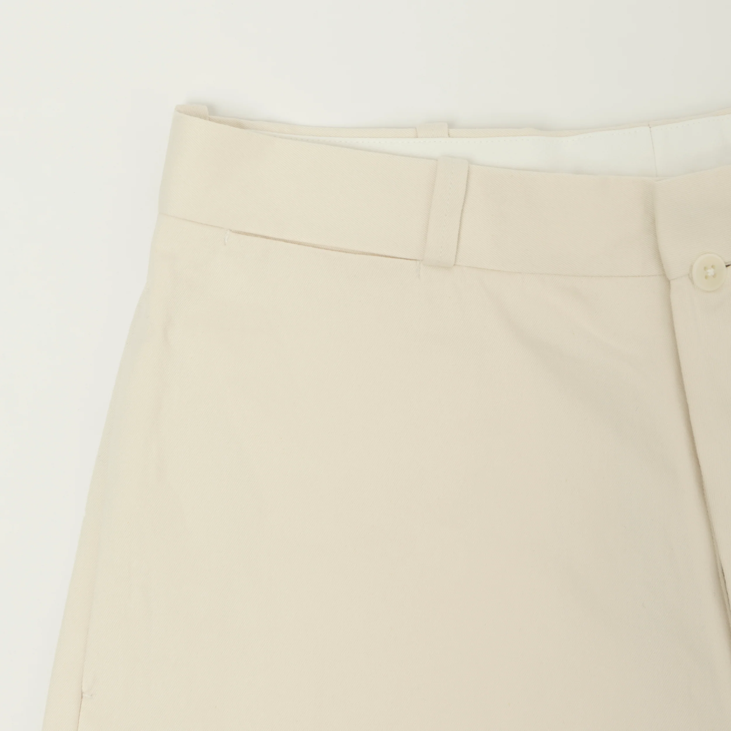 YAECA Wide Leg Classic Chino - White - Image 6