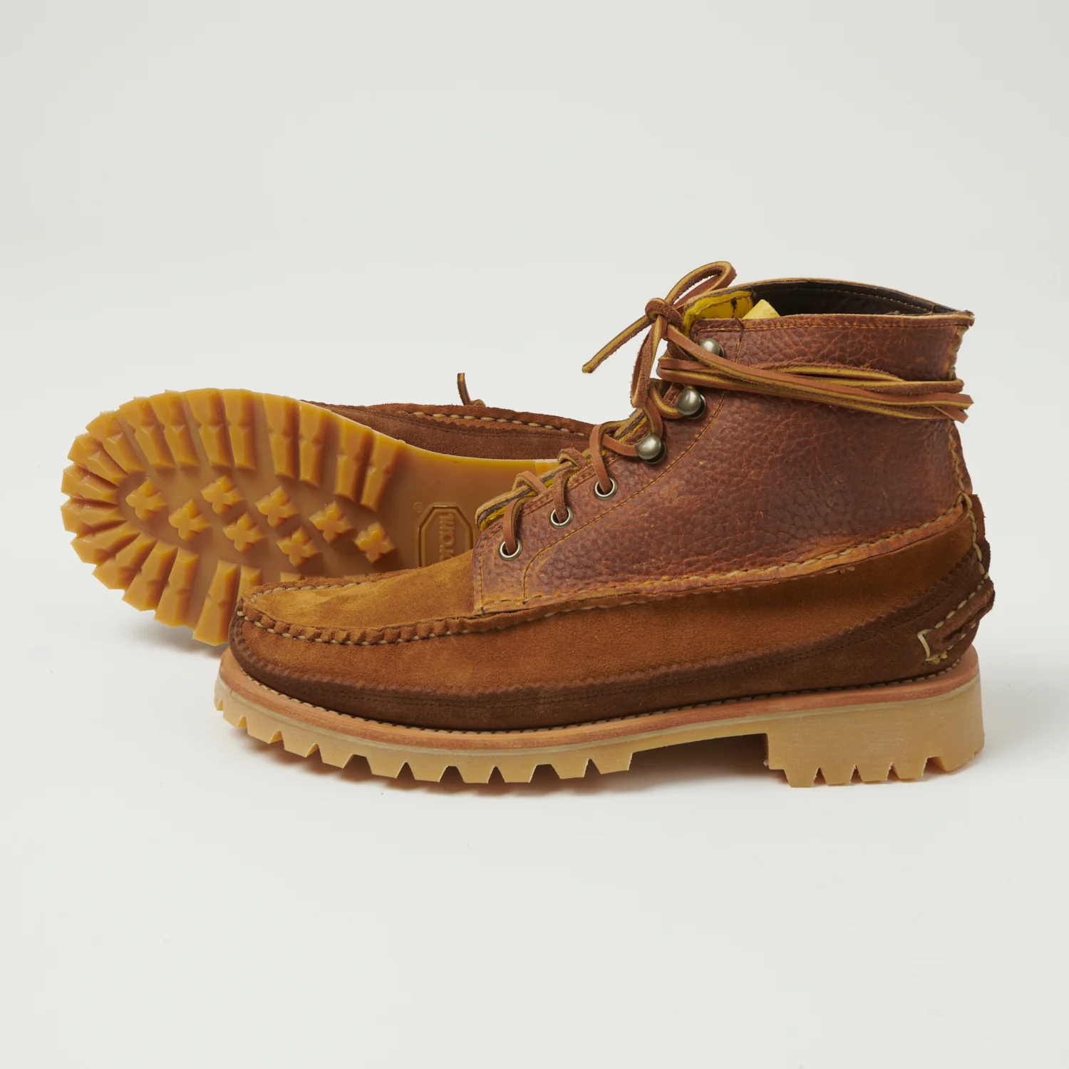 Yuketen All Handsewn Maine Guide 6 Eye DB Boot - Brown Multi - Image 2